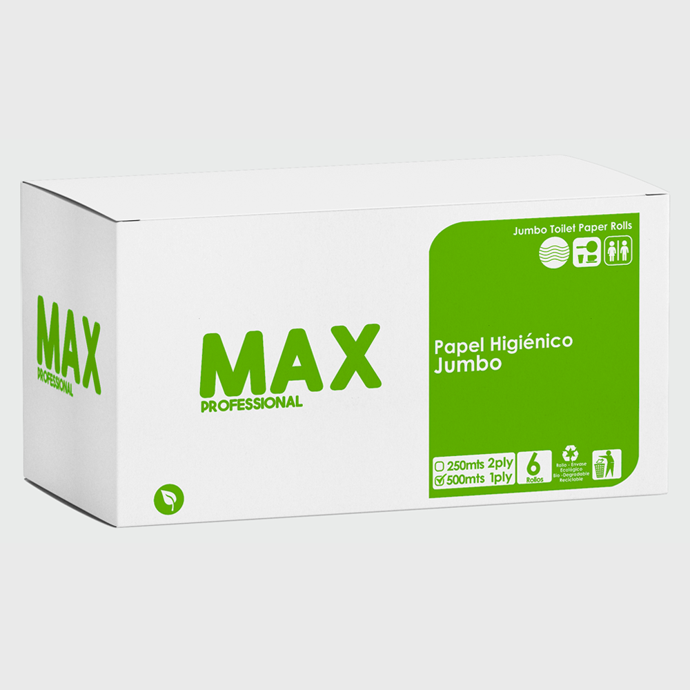PAPEL HIGIÉNICO MAX 6/500 MTS