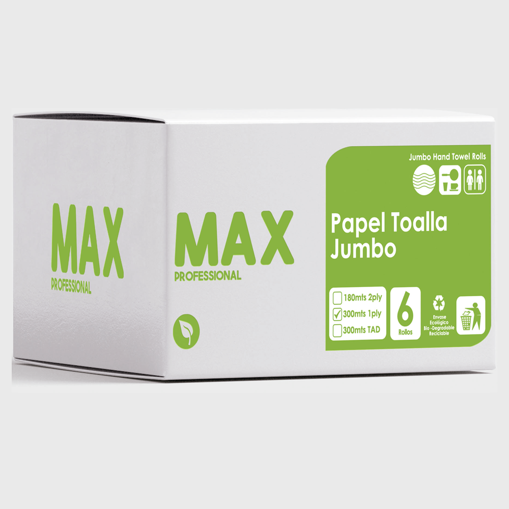 PAPEL TOALLA MAX 6/300MTS